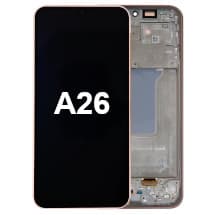 OLED & Frame Assembly for Samsung Galaxy A26 (Peach Pink) [Premium]