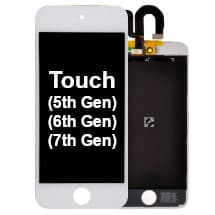 LCD Assembly for Apple iPod Touch (5th, 6th, & 7th Gen, White) [Premium]