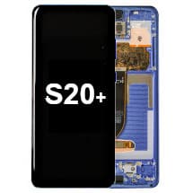 OLED & Frame Assembly for Samsung Galaxy S20+ (Aura Blue) [OEM Service Pack]