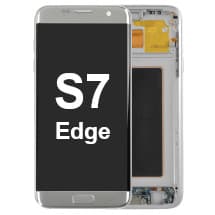 OLED & Frame Assembly for Samsung Galaxy S7 Edge (US, Silver) [Premium]