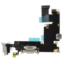 Charge Port & Headphone Jack Flex for Apple iPhone 6 Plus (White) [Aftermarket]