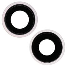 Glass Camera Lenses & Bezel Set for Apple iPhone 13 & 13 Mini (Pink) [Aftermarket]