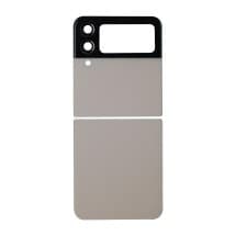 Back Glass & Camera Lenses Set for Samsung Galaxy Z Flip4 (Pink Gold) [Aftermarket]