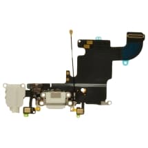 Charge Port & Headphone Jack Flex for Apple iPhone 6S (White) [Aftermarket]