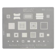 MAC 5 Comprehensive IC Chip Stencil for Apple MacBook Pro Touch Bar 13" & 15" (Late 2016-Mid 2017)