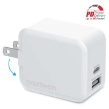 Naztech 30W Fast Wall Dual Port Type Charger (White)