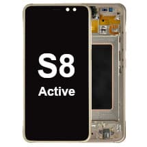 OLED & Frame Assembly for Samsung Galaxy S8 Active (Tungsten Gold) [Premium]