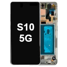 OLED & Frame Assembly for Samsung Galaxy S10 5G (Crown Silver) [Premium]