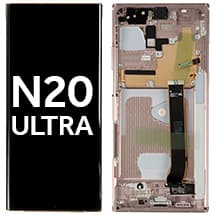 OLED & Frame Assembly for Samsung Galaxy Note 20 Ultra (Mystic Bronze) [OEM Service Pack]