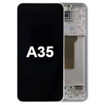 OLED & Frame Assembly for Samsung Galaxy A35 (Awesome Iceblue) [Premium]