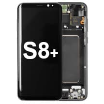 OLED & Frame Assembly for Samsung Galaxy S8+ (Midnight Black) [OEM Service Pack]