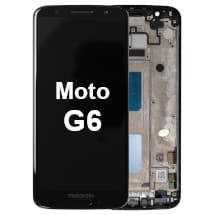 LCD & Frame Assembly for Motorola Moto G6 (Black) [Genuine OEM]