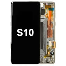 OLED & Frame Assembly for Samsung Galaxy S10 (Prism Black) [Premium]