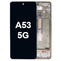 OLED & Frame Assembly for Samsung Galaxy A53 5G (Awesome White) [OEM Service Pack]
