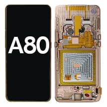 OLED & Frame Assembly for Samsung Galaxy A80 (Angel Gold) [OEM Service Pack]