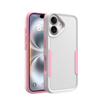 CLICK Impact Case for Apple iPhone 16 (White & Pink)