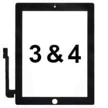 Digitizer for Apple iPad 3 & 4 (Black)