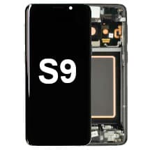 OLED & Frame Assembly for Samsung Galaxy S9 (Midnight Black) [OEM Service Pack]