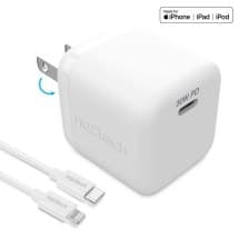 Naztech 30W PD Fast Wall Charger & 6ft MFi USB C to Lightning Cable (White)