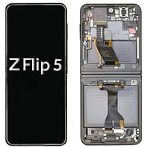 Inner OLED & Frame Assembly for Samsung Galaxy Z Flip5 (Gray, Blue, Green, & Yellow) [OEM Service Pack]
