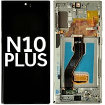 OLED & Frame Assembly for Samsung Galaxy Note 10+ (Aura White) [Aftermarket]