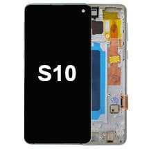 OLED & Frame Assembly for Samsung Galaxy S10 (Prism Blue) [Aftermarket]