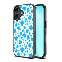 MYBAT Design Lab Case for Apple iPhone 16 (Blue Cow Print)