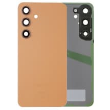 Back Glass & Camera Lenses for Samsung Galaxy S24 (Sandstone Orange) [OEM Service Pack]