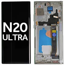 OLED & Frame Assembly for Samsung Galaxy Note 20 Ultra (Mystic White) [Aftermarket]