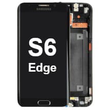 OLED & Frame Assembly for Samsung Galaxy S6 Edge (Black Sapphire) [OEM Service Pack]
