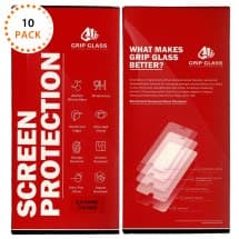 GRIP Tempered Glass Screen Protector for Apple iPhone 13 Mini (10 Pack)