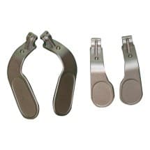 Cosmetic Metal Back Paddle Set for Microsoft Xbox Elite Controller (Silver)