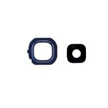 Glass Camera Lens & Bezel Bracket for Samsung Galaxy J7 (2016) (Silver)