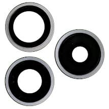 Glass Camera Lenses & Bezel Set for Apple iPhone 15 Pro (White Titanium) [Aftermarket]