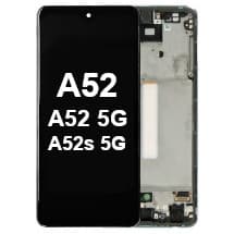 OLED & Frame Assembly for Samsung Galaxy A52, A52 5G, & A52s 5G (Awesome Blue) [Premium]
