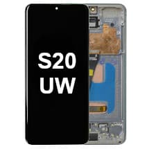 OLED & Frame Assembly for Samsung Galaxy S20 UW (Cosmic Gray) [Aftermarket]