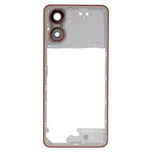 Mid Frame for Motorola Moto G04 & G04s (Sunrise Orange) [Premium]
