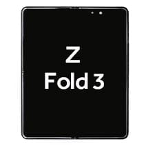 Inner OLED & Frame Assembly for Samsung Galaxy Z Fold3 5G (International, Phantom Black) [OEM Service Pack]