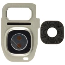 Glass Camera Lens & Bezel Bracket for Samsung Galaxy S7 & S7 Edge (Silver)
