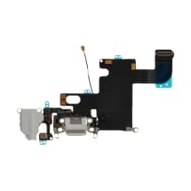 Charge Port & Headphone Jack Flex for Apple iPhone 6 (White) [Aftermarket]