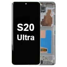 OLED & Frame Assembly for Samsung Galaxy S20 Ultra (Cloud White) [Aftermarket]