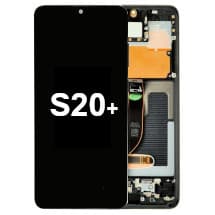 OLED & Frame Assembly for Samsung Galaxy S20+ (Cosmic Black) [OEM Service Pack]