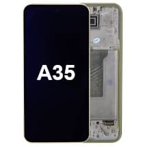 OLED & Frame Assembly for Samsung Galaxy A35 (Awesome Lemon) [Premium]