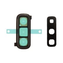 Glass Camera Lens & Bezel Bracket for Samsung Galaxy Fold (Cosmos Black)