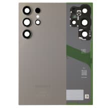 Back Glass & Camera Lenses for Samsung Galaxy S24 Ultra (Titanium Gray) [OEM Service Pack]