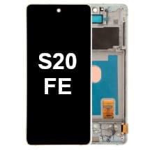 OLED & Frame Assembly for Samsung Galaxy S20 FE (Cloud White) [Aftermarket]