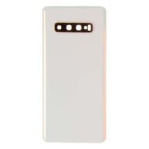 Back Glass & Camera Lens for Samsung Galaxy S10+ (Prism White) [Aftermarket]