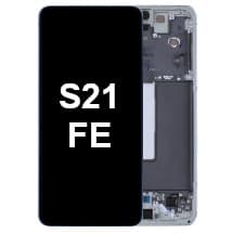 OLED & Frame Assembly for Samsung Galaxy S21 FE (Olive) [Premium]