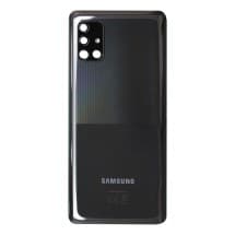 Back Plastic & Camera Lens for Samsung Galaxy A51 5G (Prism Cube Black) [OEM Service Pack]