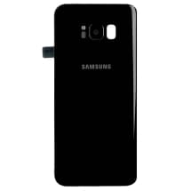 Back Glass & Camera Lens for Samsung Galaxy S8+ (Midnight Black) [OEM Service Pack]